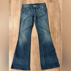 Citizens Of Humanity Dark Blue Boot Cut Jeans